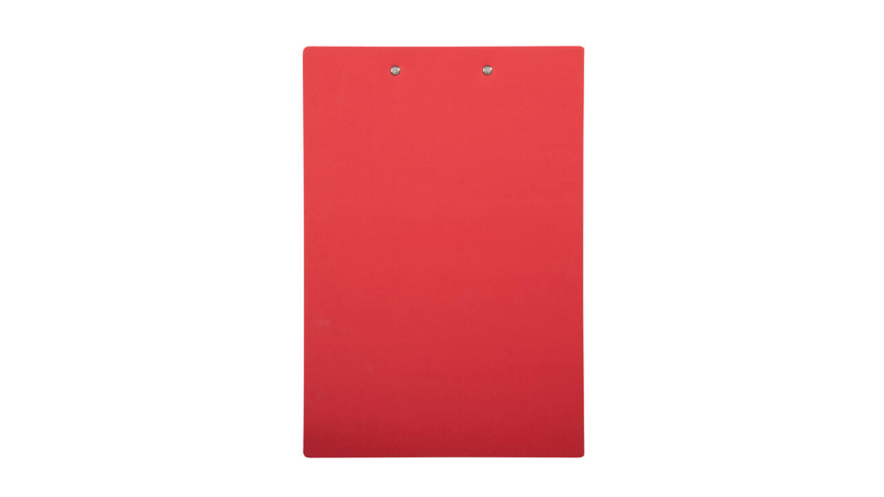 Klembord MAULbalance A4 staand versterkt 3mm karton rood