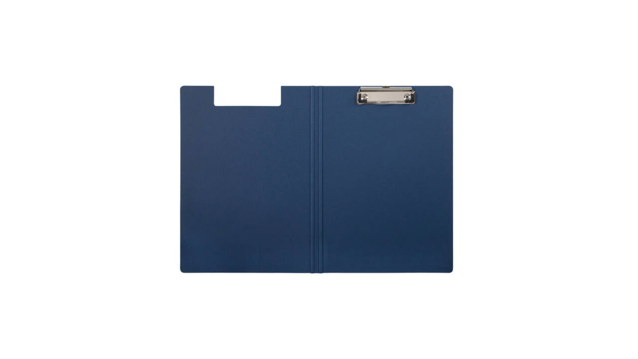 Klembordmap MAULbalance A4 versterkt karton rug 8mm blauw