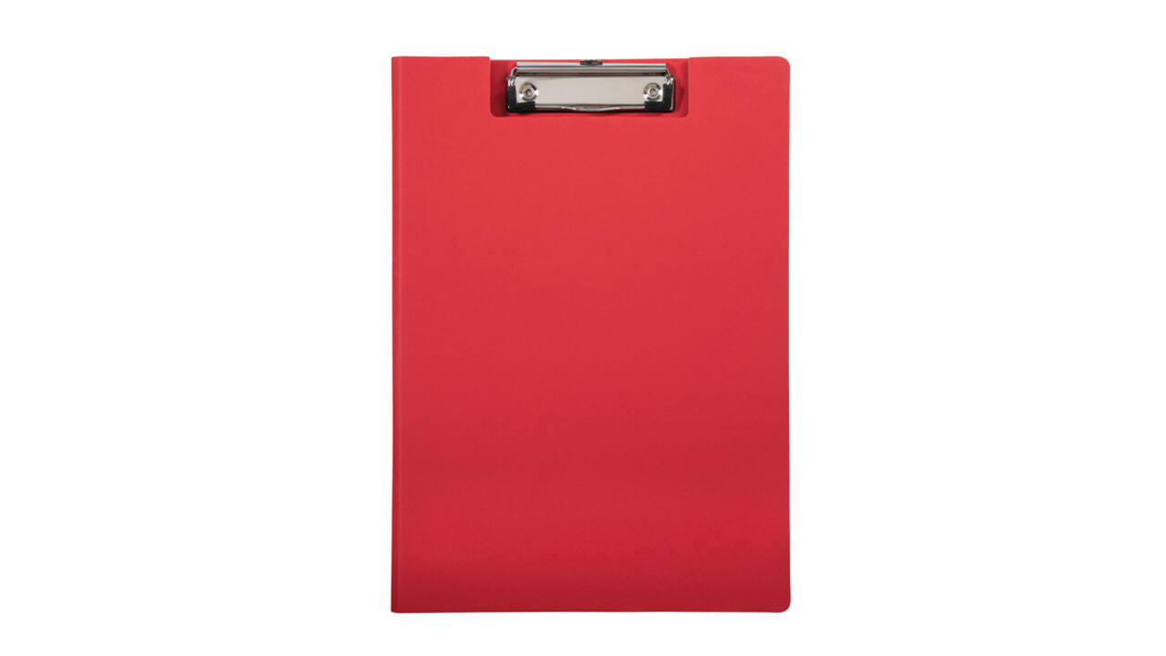 Klembordmap MAULbalance A4 versterkt karton rug 8mm rood