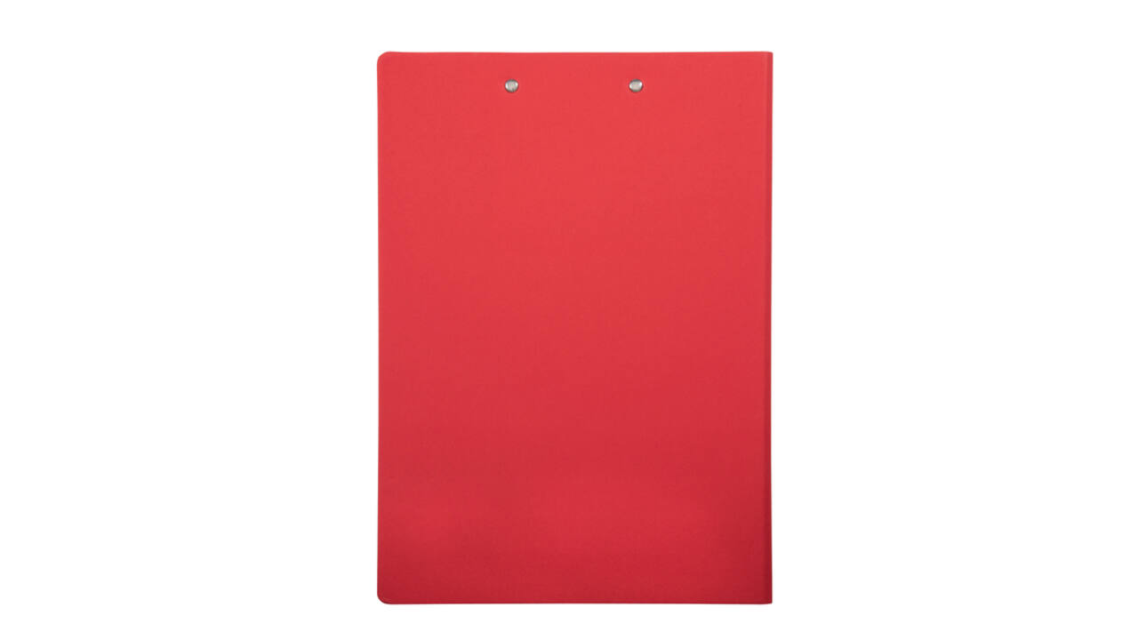Klembordmap MAULbalance A4 versterkt karton rug 8mm rood