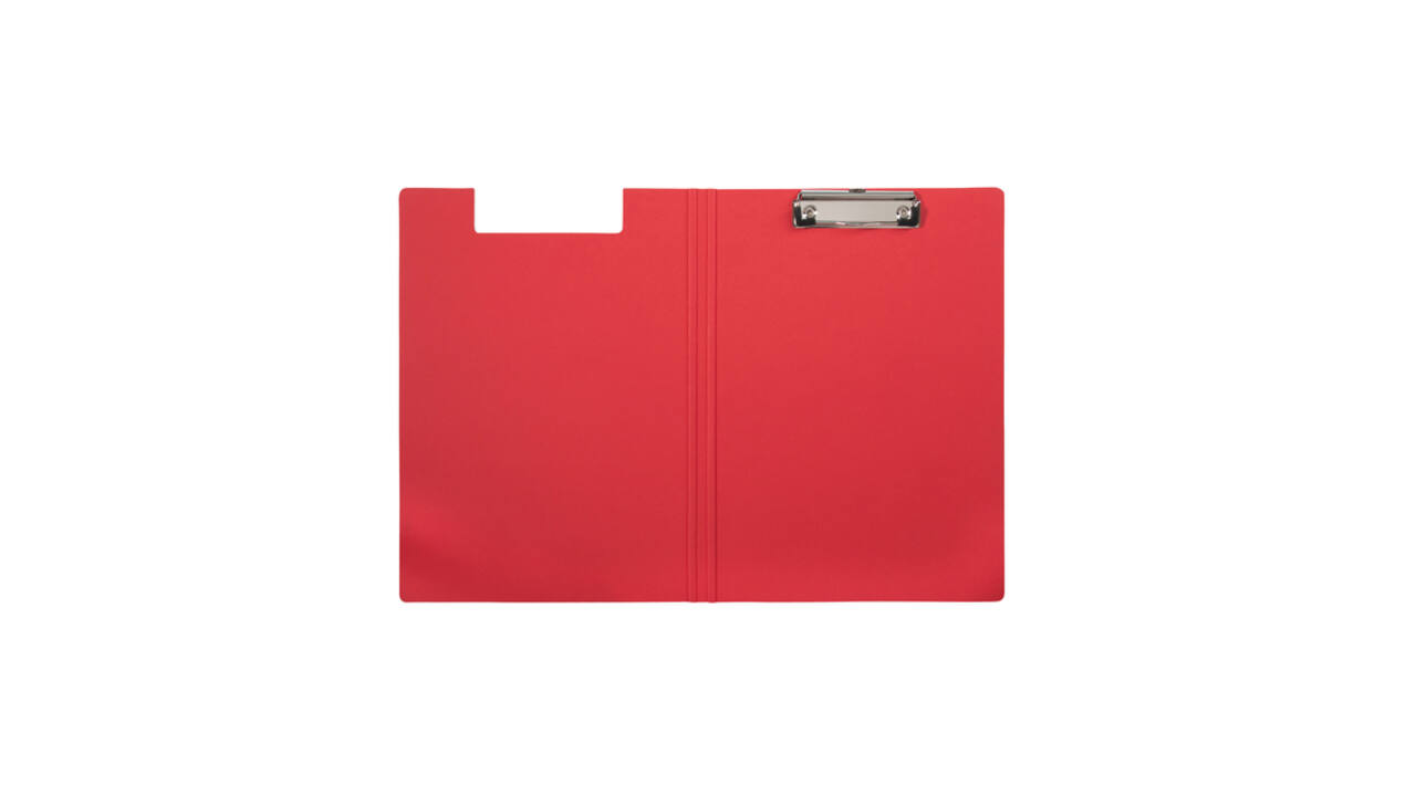 Klembordmap MAULbalance A4 versterkt karton rug 8mm rood