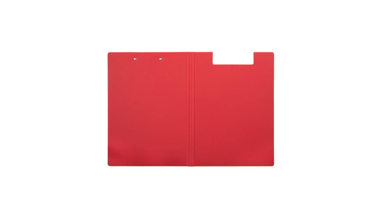 Klembordmap MAULbalance A4 versterkt karton rug 8mm rood