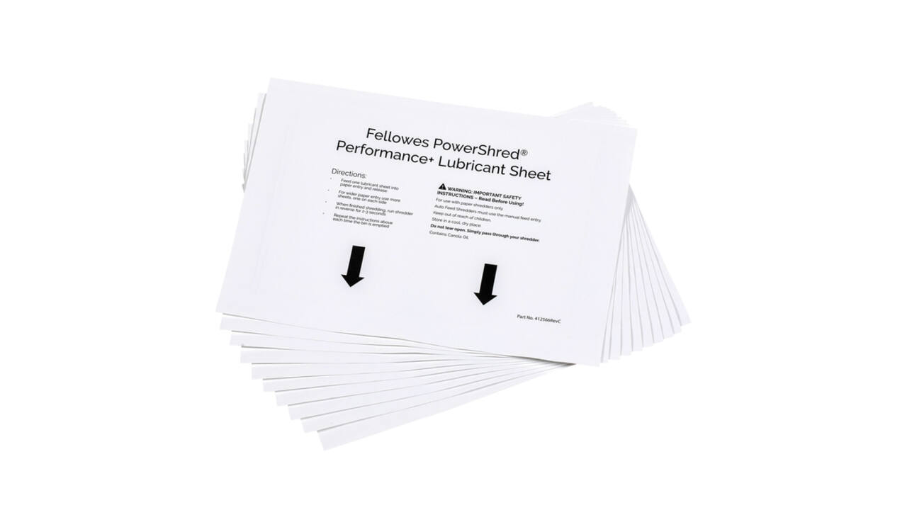 Olievellen voor papiervernietiger Fellowes Powershred Performance+ 10 vel