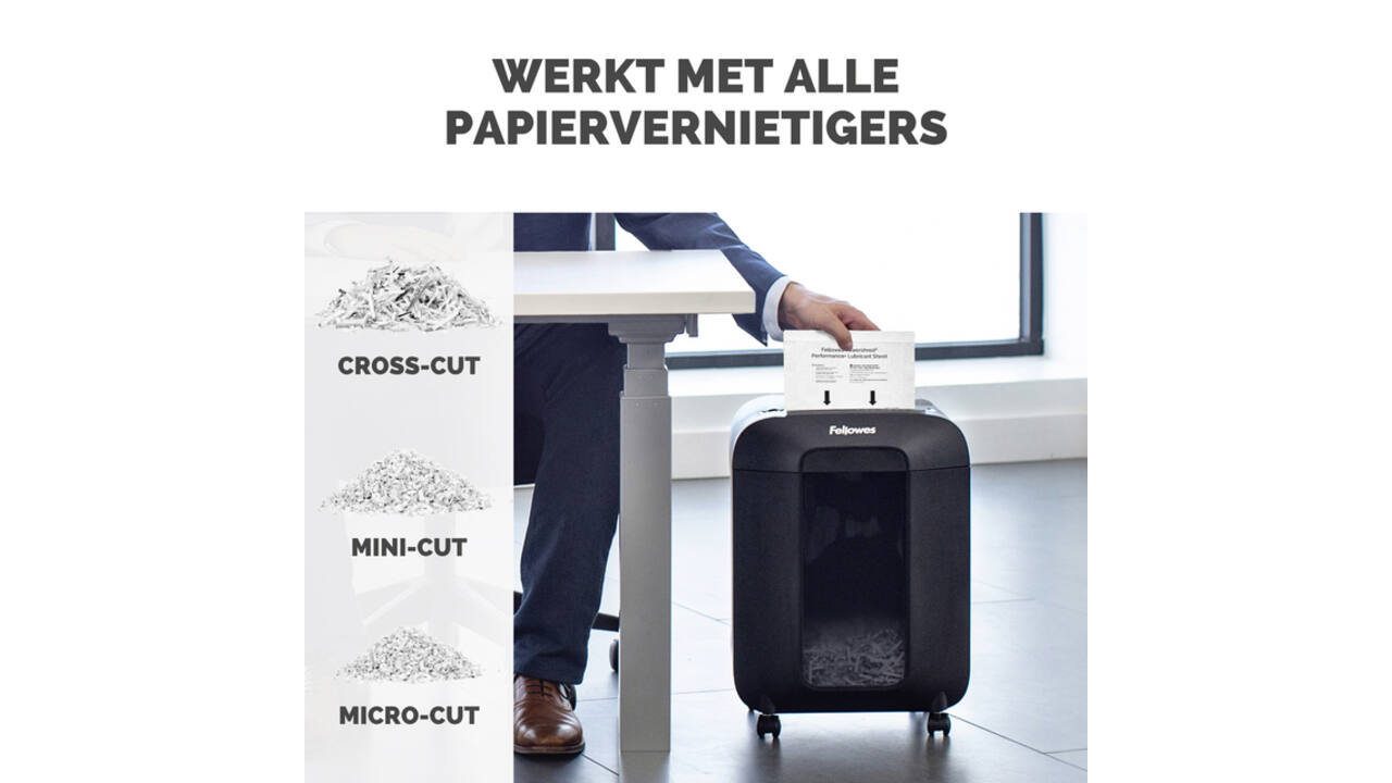 Olievellen voor papiervernietiger Fellowes Powershred Performance+ 10 vel