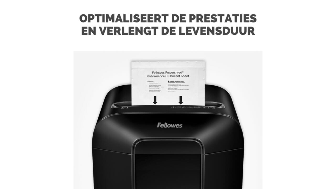 Olievellen voor papiervernietiger Fellowes Powershred Performance+ 10 vel