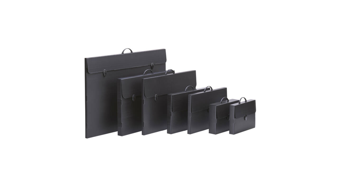 Tekenkoffer Favorit Every Line 375x270x80mm zwart