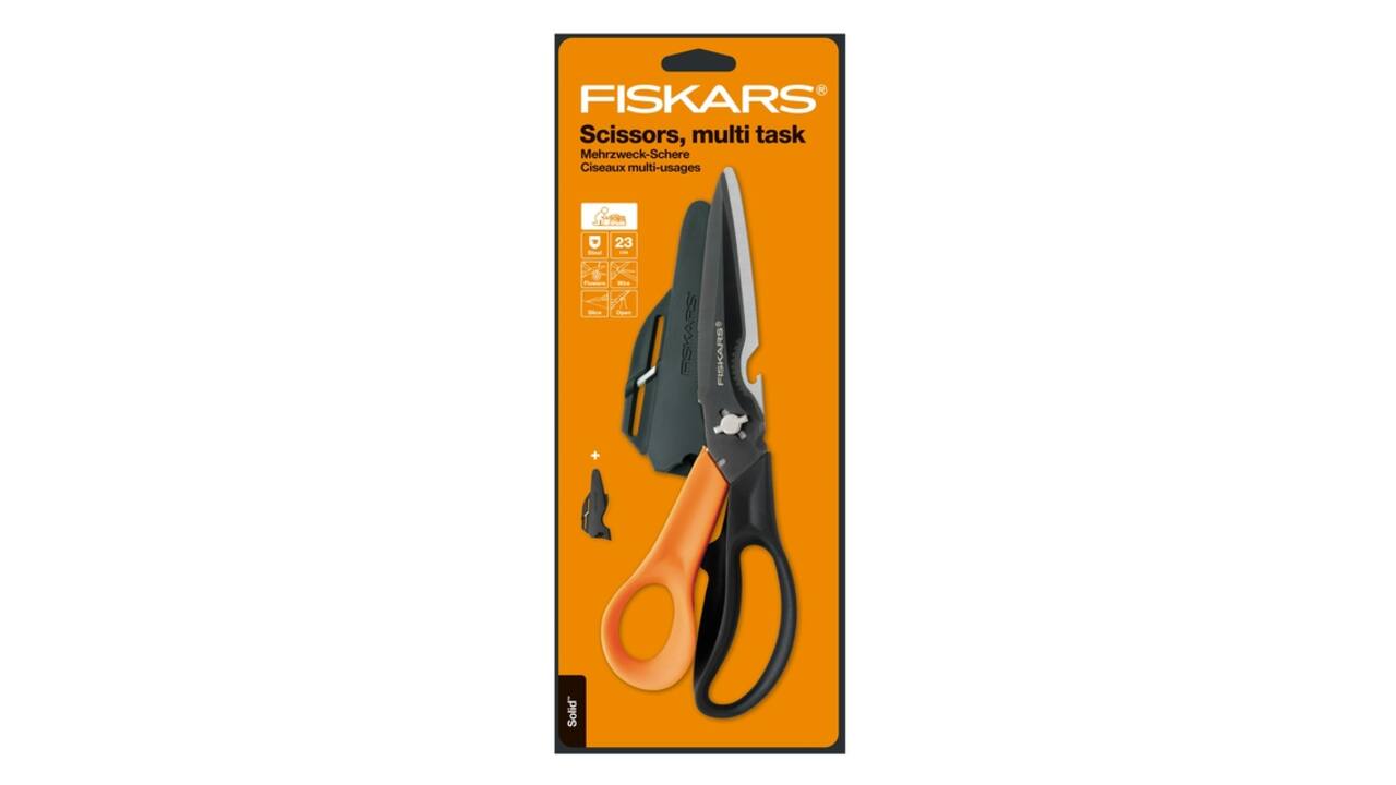Schaar Fiskars Cuts+More Titanium multifunctioneel zwart