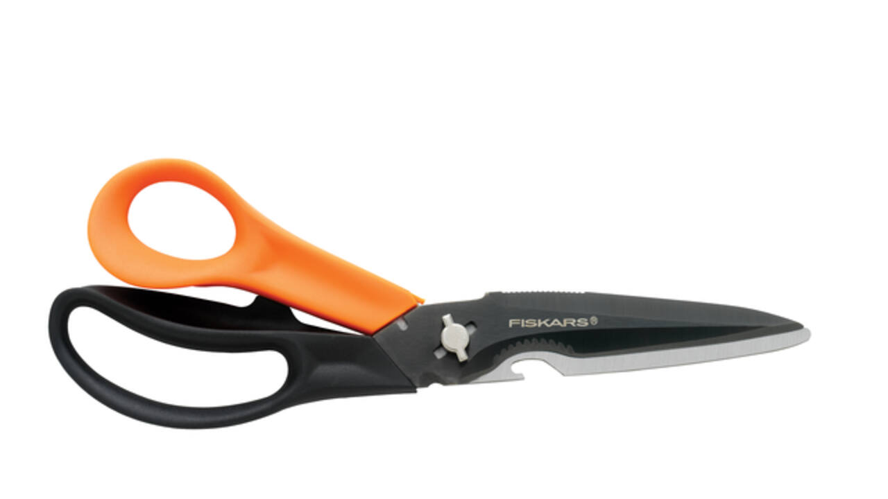 Schaar Fiskars Cuts+More Titanium multifunctioneel zwart