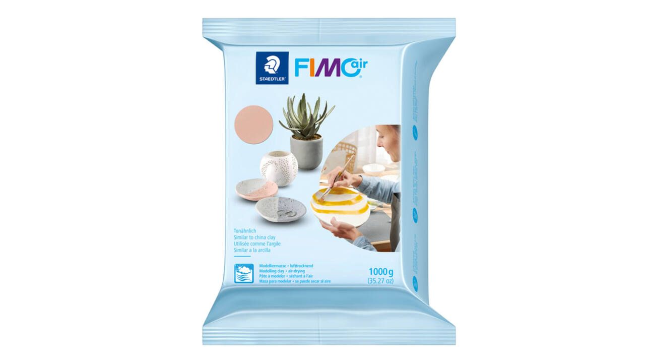 Boetseerklei Staedtler Fimo air 8101 1000 gram lichtroze