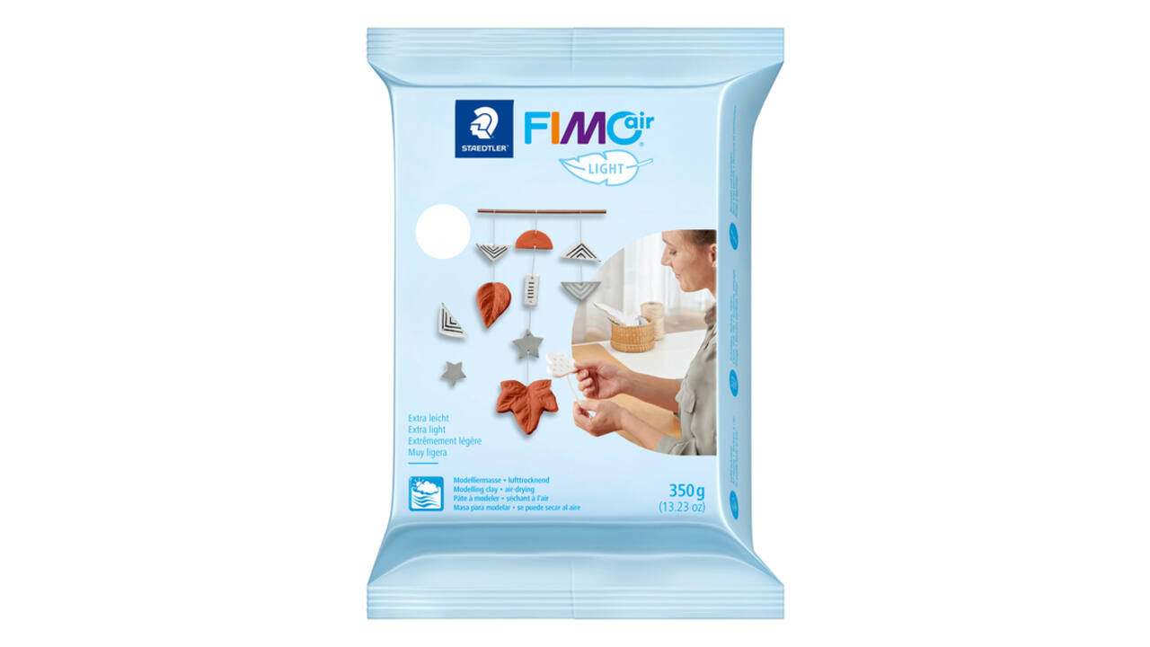 Boetseerklei Staedtler Fimo air light 8130 350 gram wit