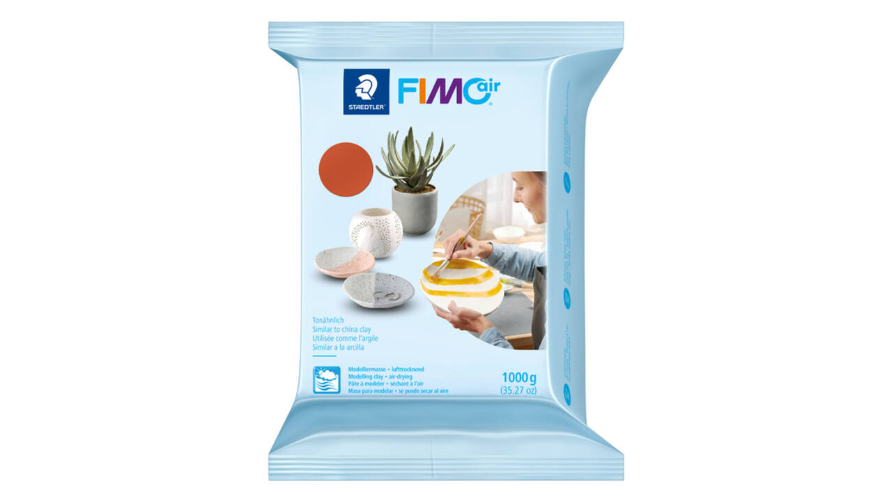 Boetseerklei Staedtler Fimo air 8101 1000 gram terracotta