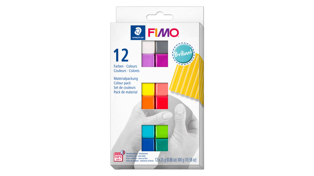 Klei Fimo soft colour pak à 12 briljante kleuren