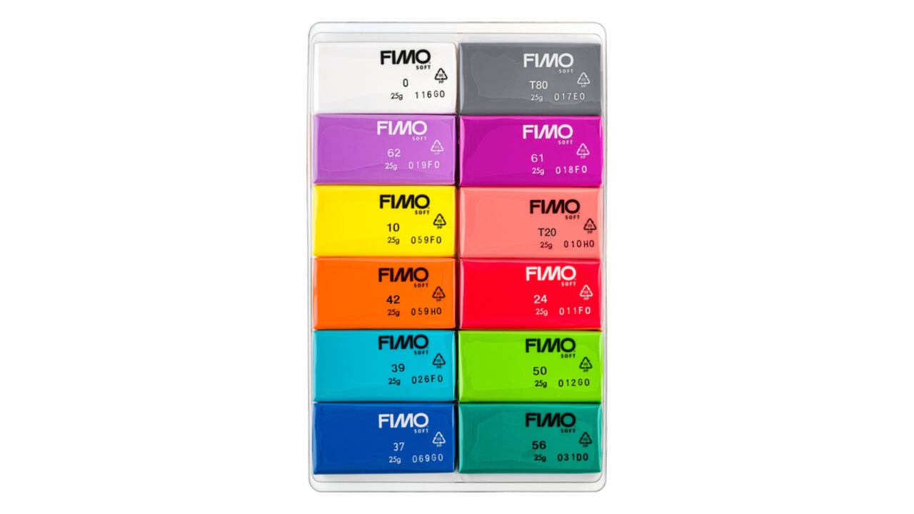 Klei Fimo soft colour pak à 12 briljante kleuren