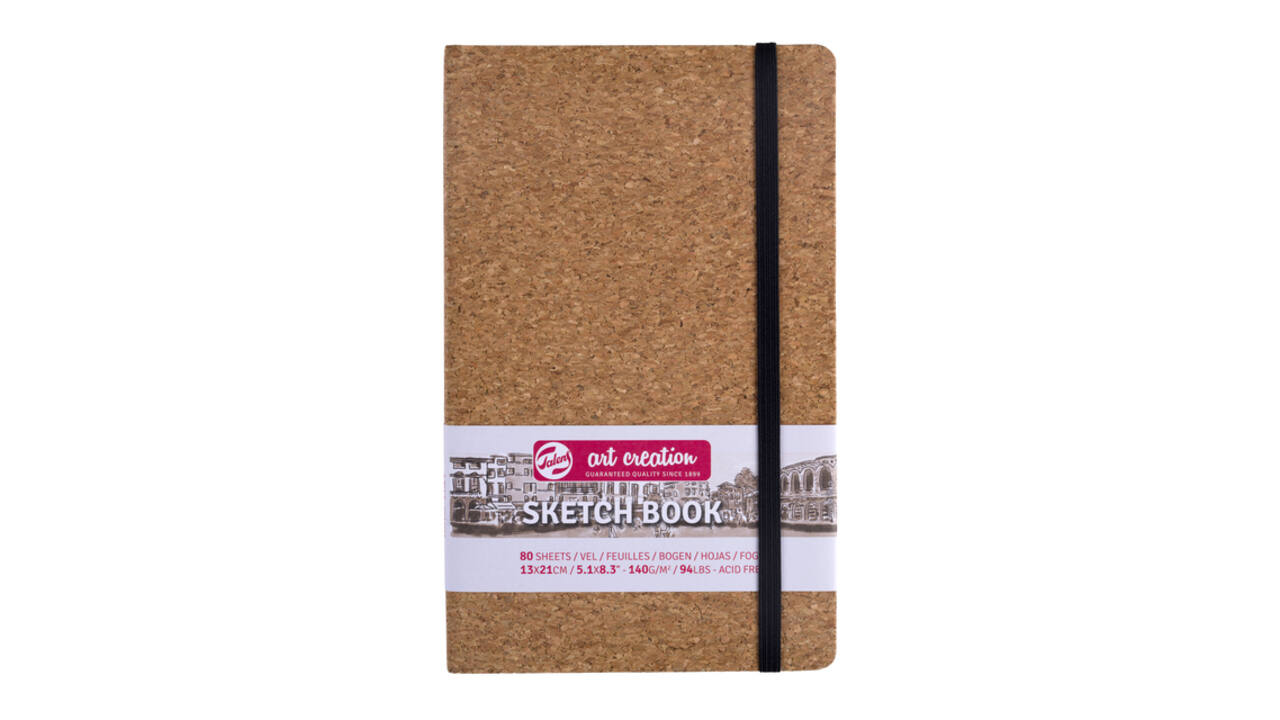 Schetsboek Talens Art Creation 80 witte vellen 140gr 130x210mm kurk
