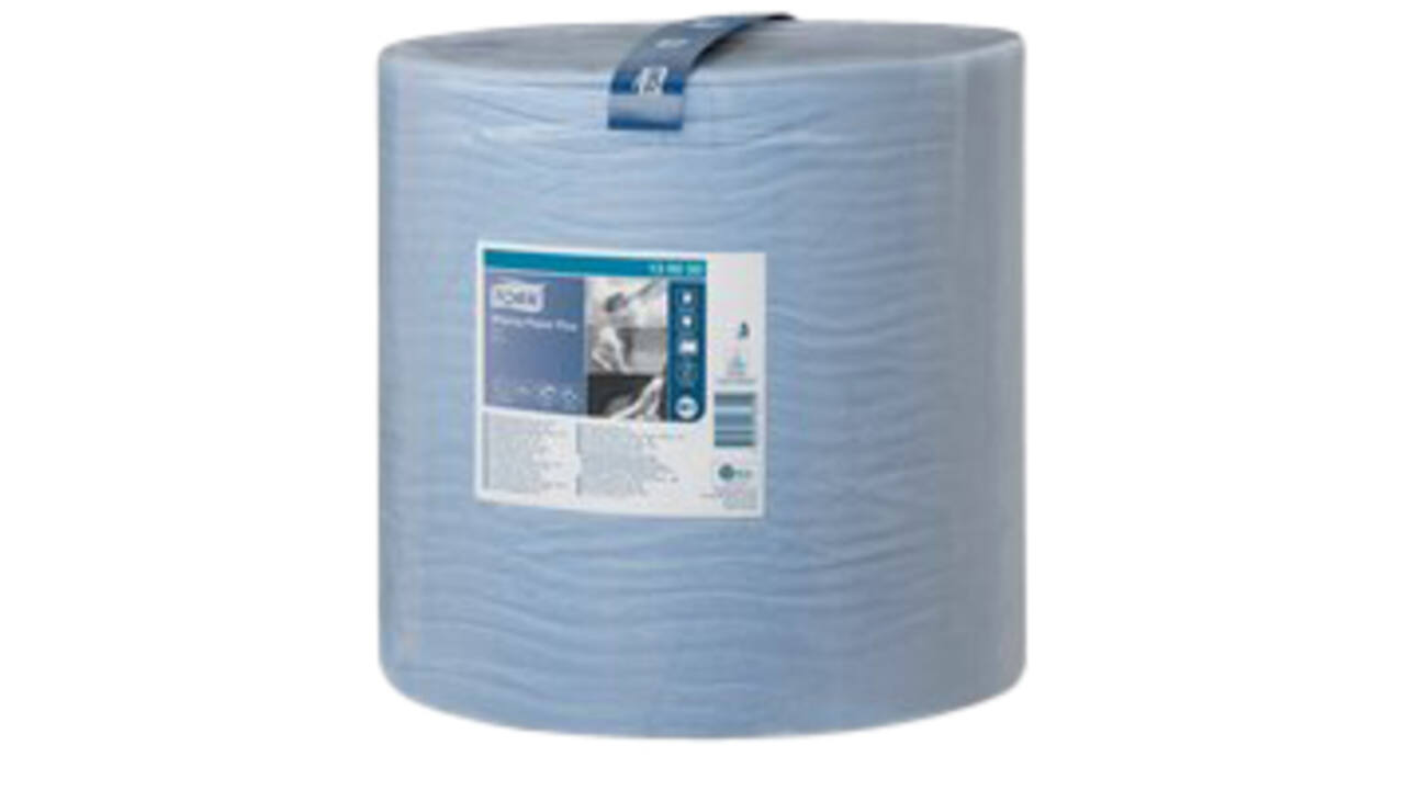 Poetspapier Tork W1 Plus Premium 2-laags 1500 vel blauw 130050