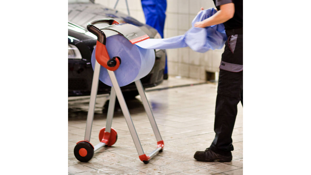 Poetspapier Tork W1 Plus Premium 2-laags 1500 vel blauw 130050