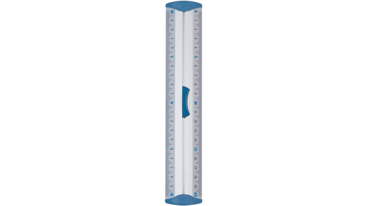 Liniaal Maped met handgreep 20cm aluminium