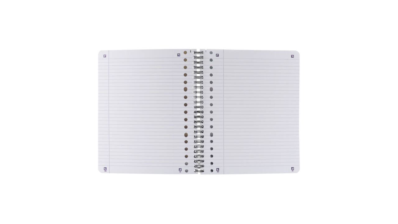 Collegeblok Oxford School A5+ lijn 17-gaats 160 pagina's 80gr voordeelpak assorti 3 stuks