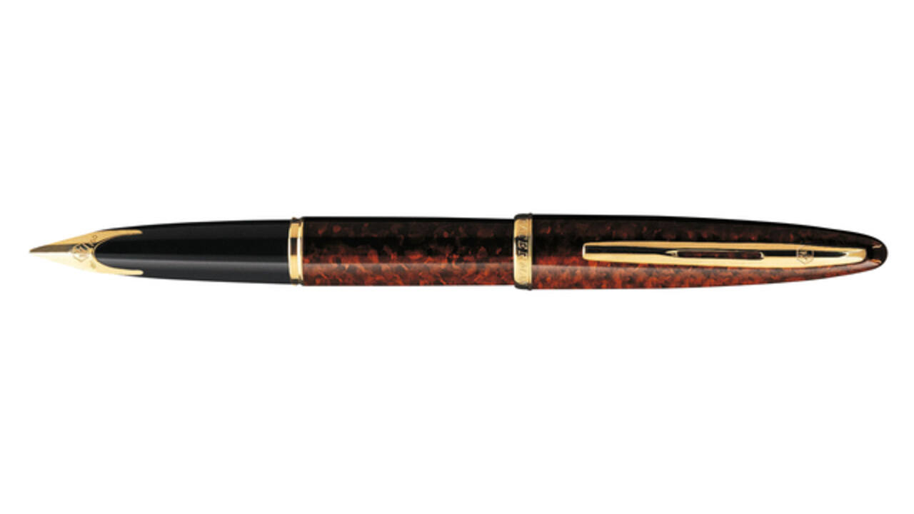 Vulpen Waterman Carène Marine amber GT medium