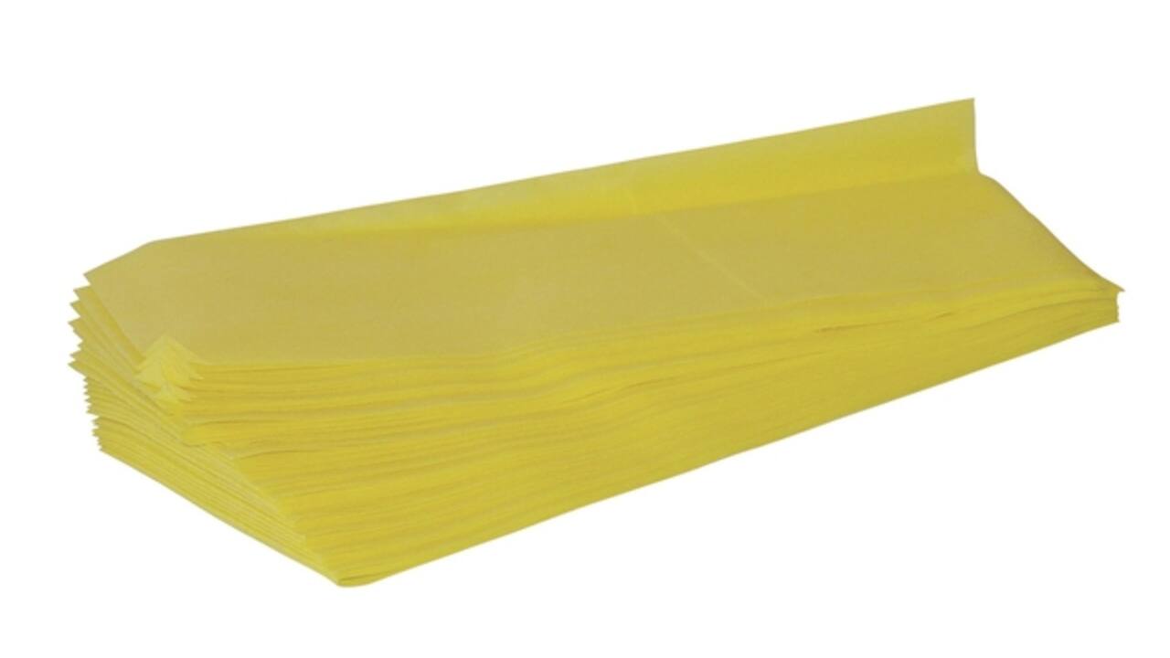 Stofwisdoek Cleaninq viscose 25x60cm geel 25 stuks