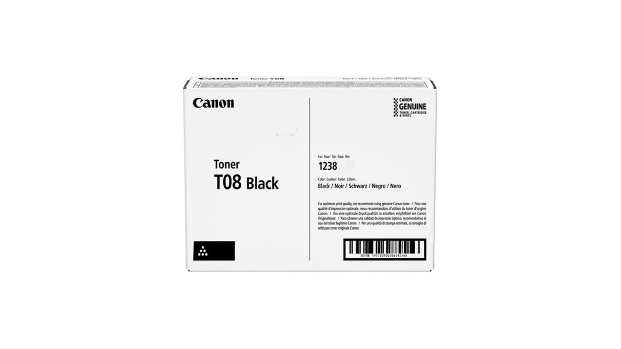 Tonercartridge Canon T08 zwart