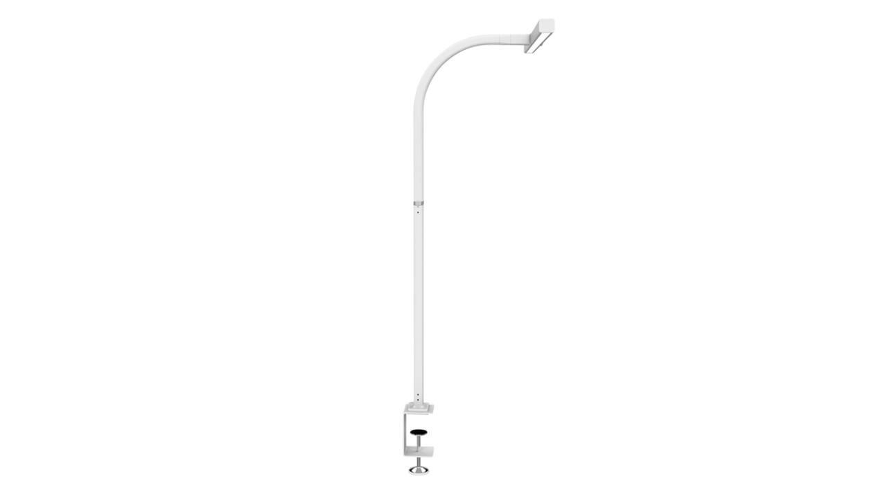 Bureaulamp Unilux Strata led tafelklem wit