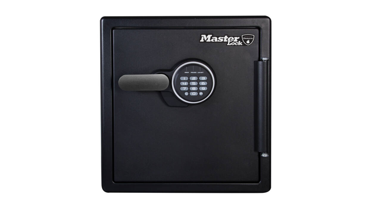 Kluis MasterLock brandvrij en waterdicht electronisch combi-slot XL zwart ZA43