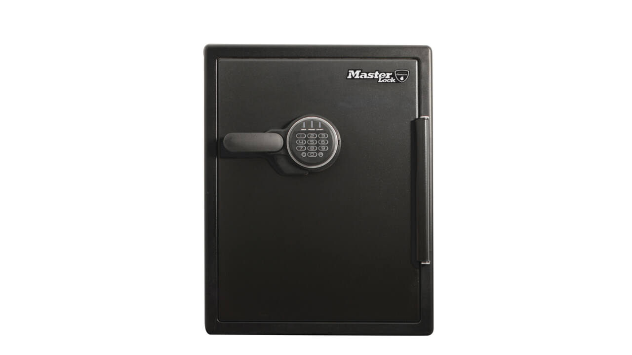 Kluis MasterLock brandvrij en waterdicht electronisch combi-slot XXL zwart ZA62