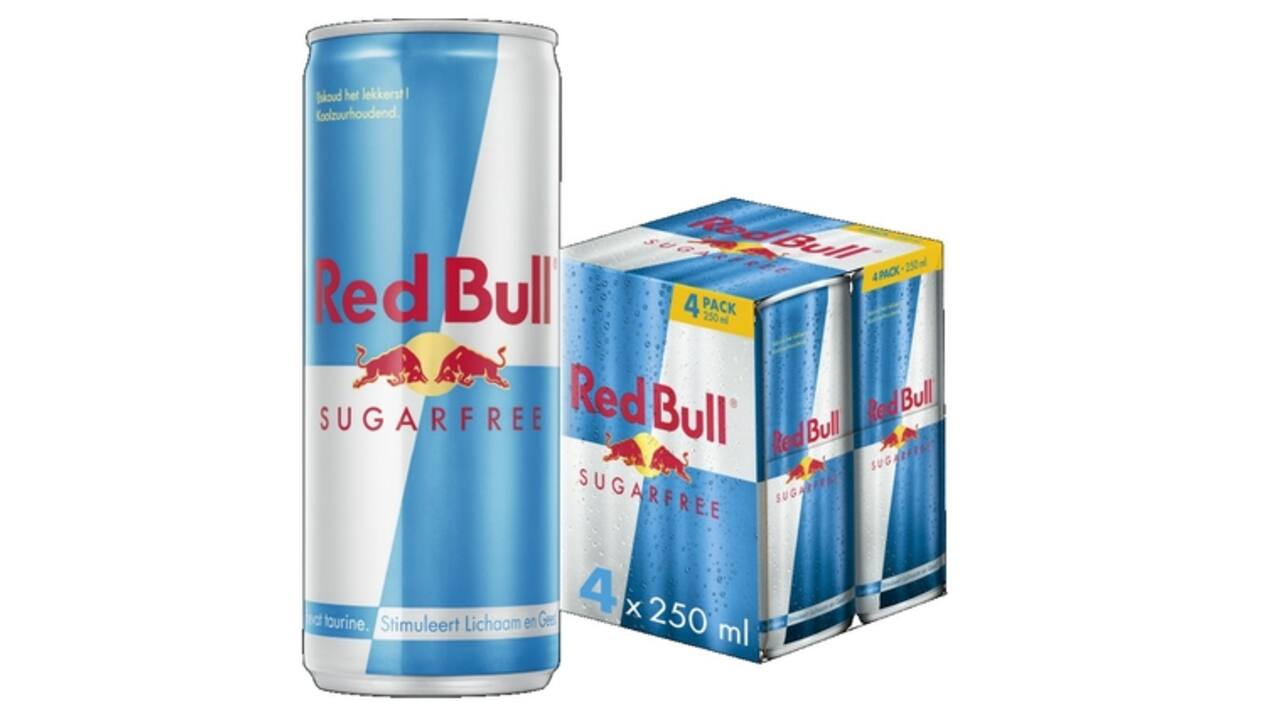 Energiedrank Red Bull sugarfree blik 250 ml