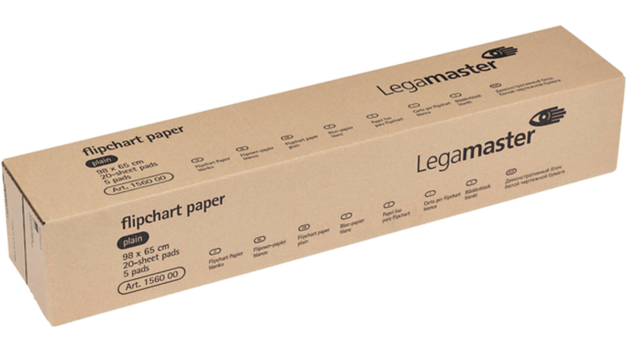 Flipoverpapier Legamaster blanco 20vel 5stuks