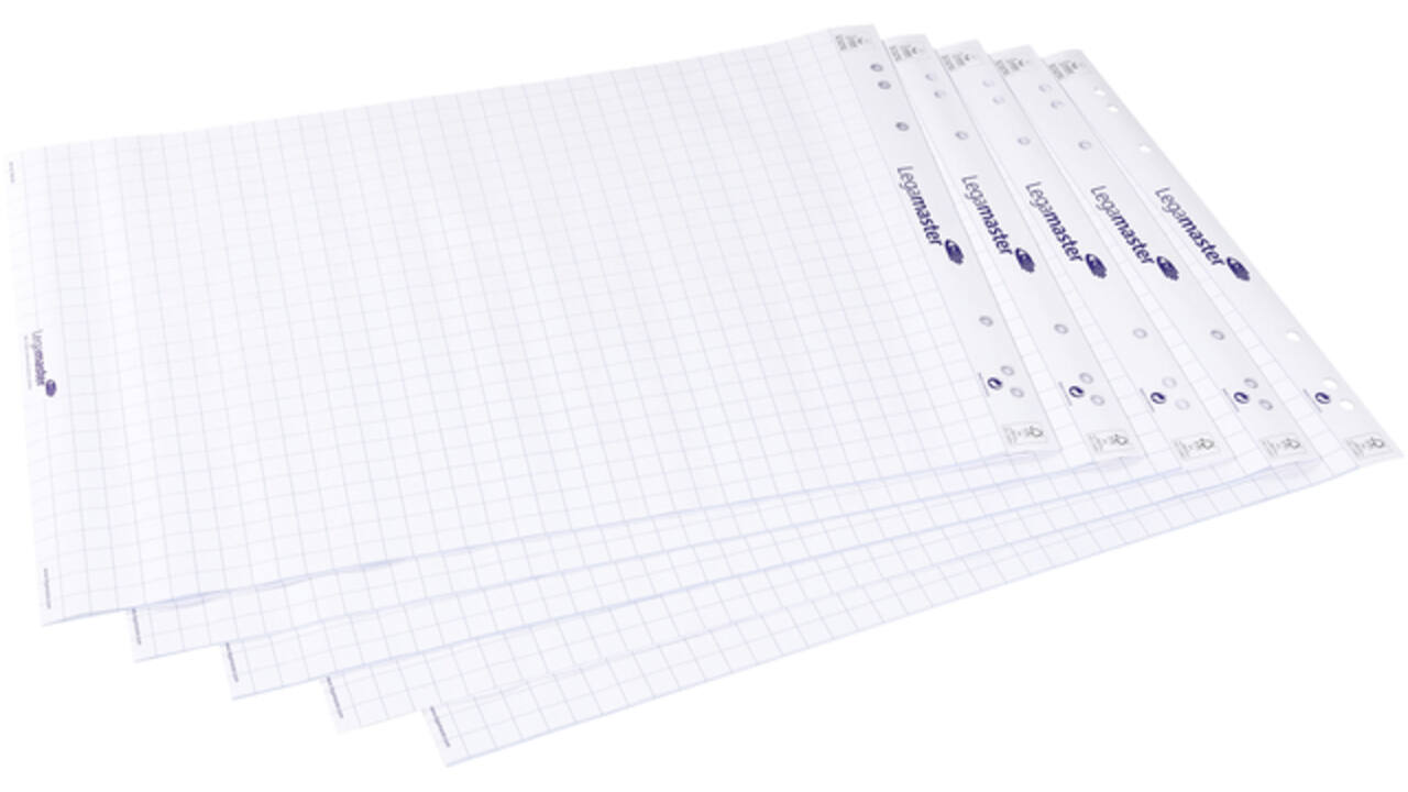 Flipoverpapier Legamaster ruit 20vel 5stuks
