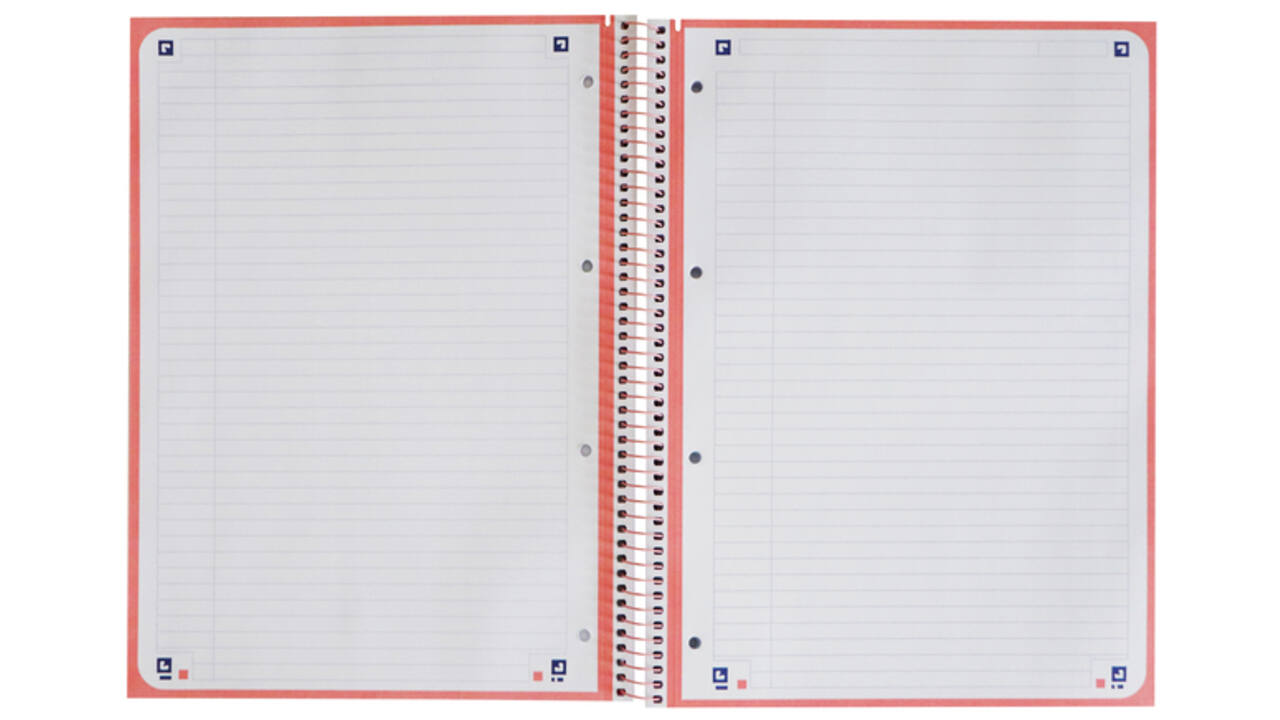 Notitieboek Oxford Classic Europeanbook A4+ 4-gaats lijn 160 pagina's roze