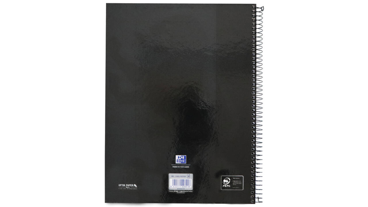 Notitieboek Oxford Classic Europeanbook A4+ 4-gaats lijn 160 pagina's zwart