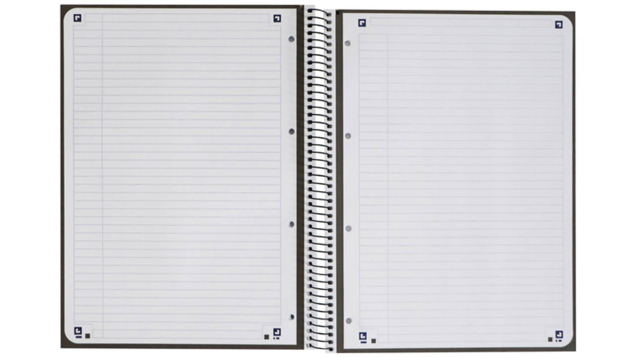 Notitieboek Oxford Classic Europeanbook A4+ 4-gaats lijn 160 pagina's zwart