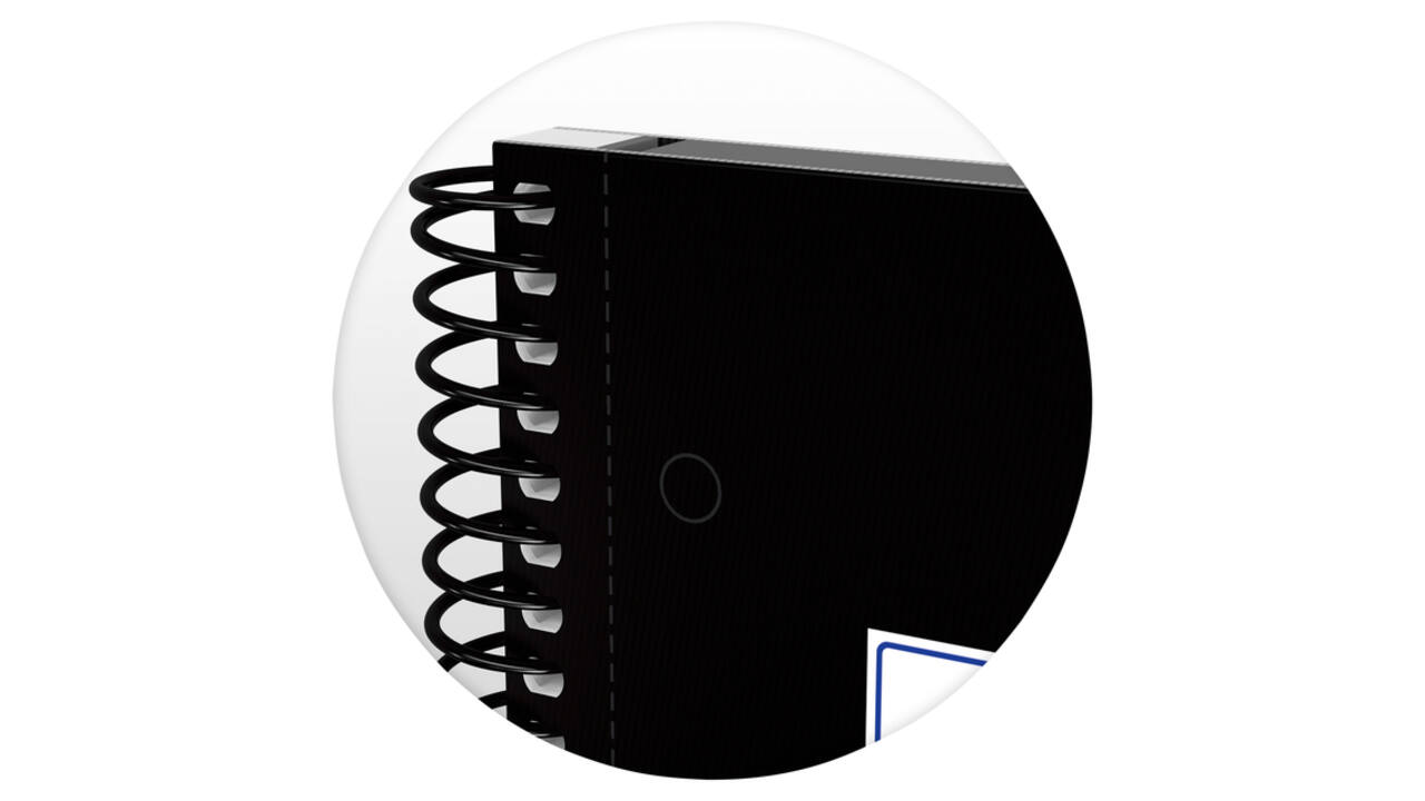 Notitieboek Oxford Classic Europeanbook A4+ 4-gaats ruit 160 pagina's zwart