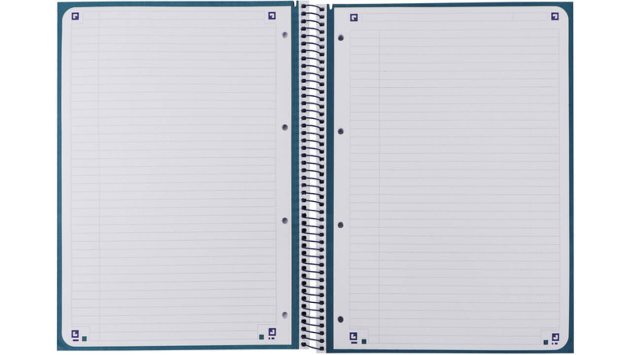 Notitieboek Oxford Classic Europeanbook A4+ 4-gaats lijn 160 pagina's donkerblauw