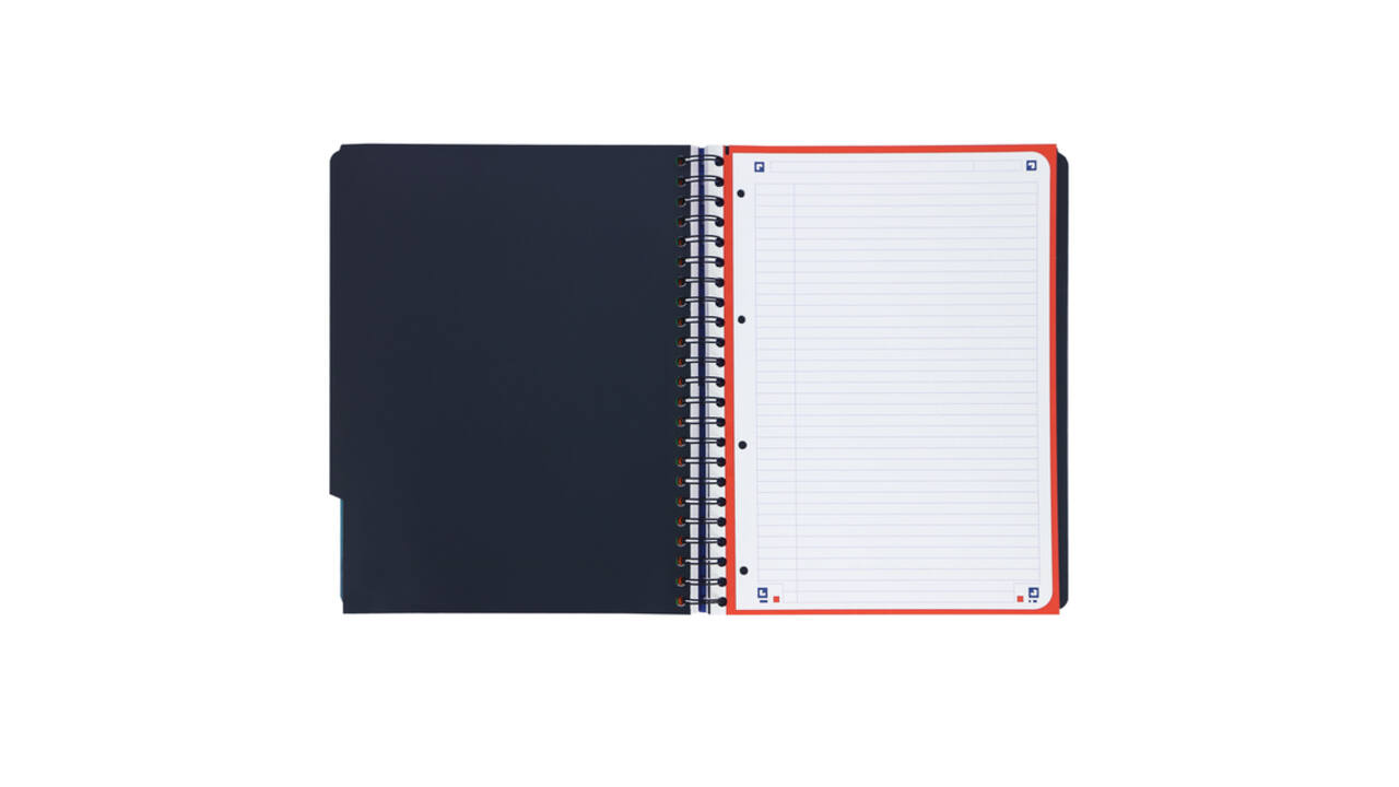 Projectboek Oxford School A4+ lijn 4-gaats 240 pagina's 80gr aqua