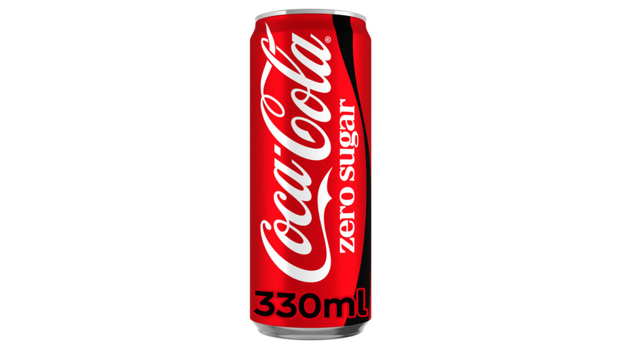 Frisdrank Coca Cola zero blik 330ml