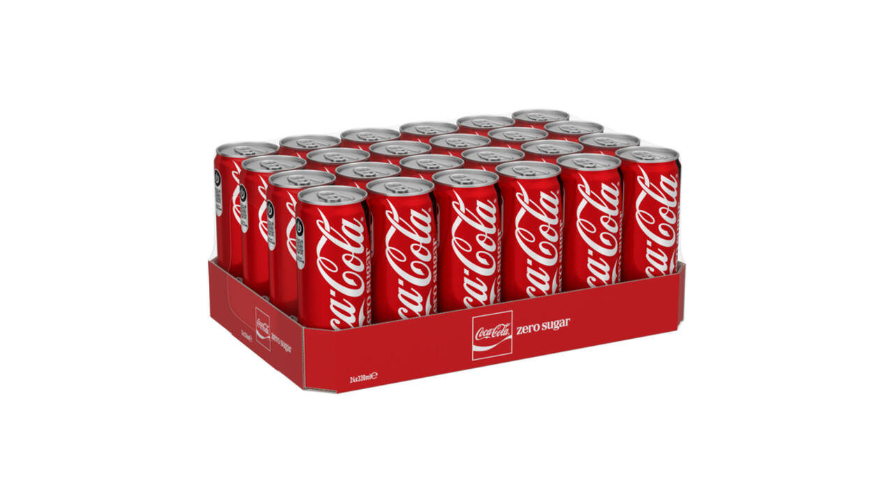 Frisdrank Coca Cola zero blik 330ml