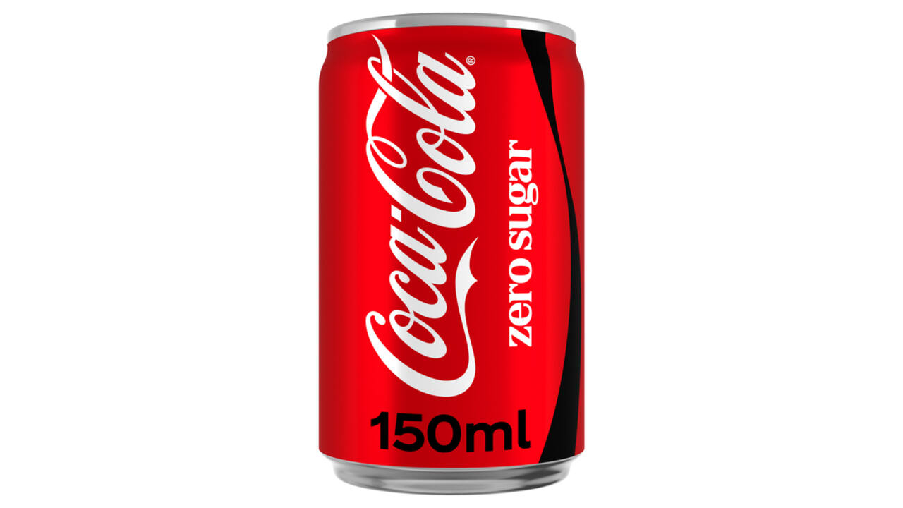 Frisdrank Coca Cola zero blik 150ml