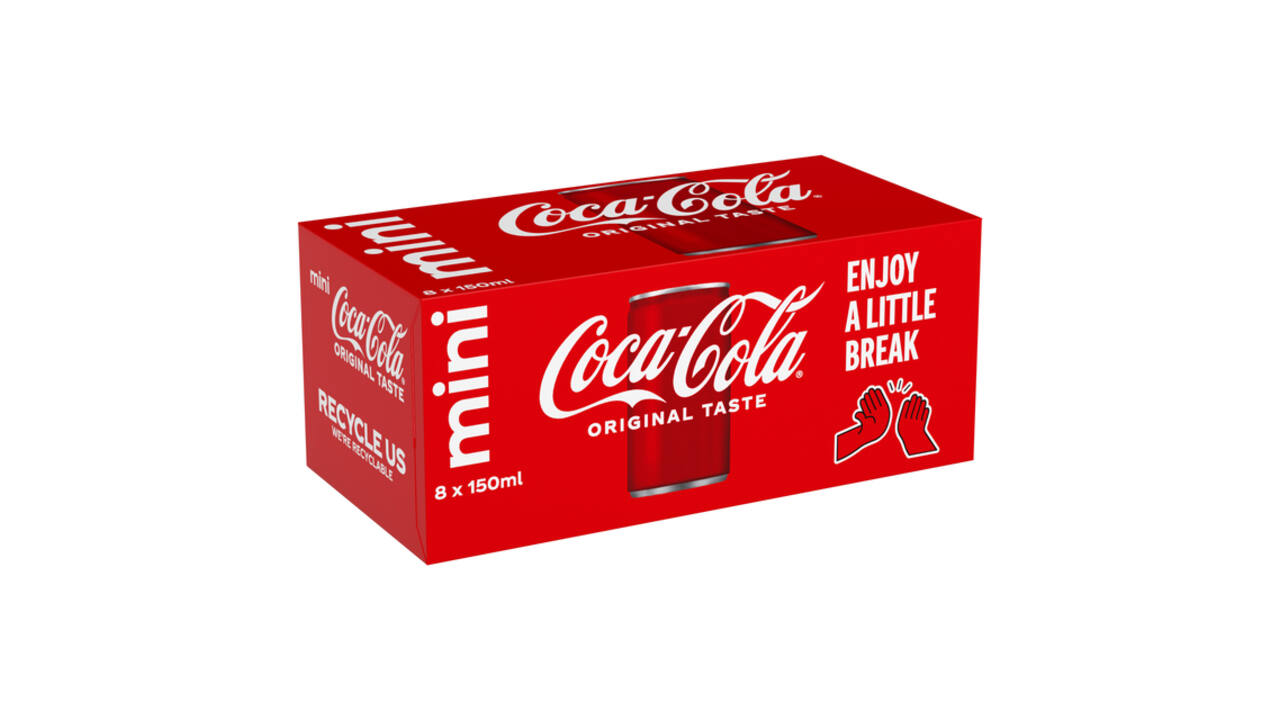 Frisdrank Coca Cola Regular blik 150ml