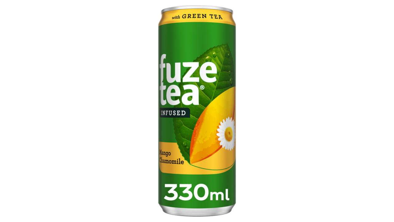 Frisdrank Fuze Tea Green Tea mango chamomile blik 330ml