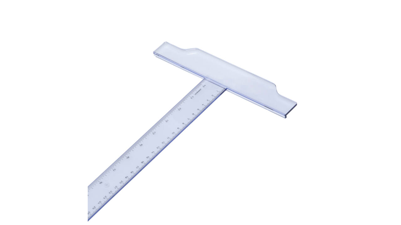 Tekenhaak Aristo GeoCollege 60cm transparant