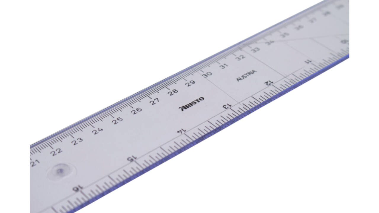 Tekenhaak Aristo GeoCollege 60cm transparant