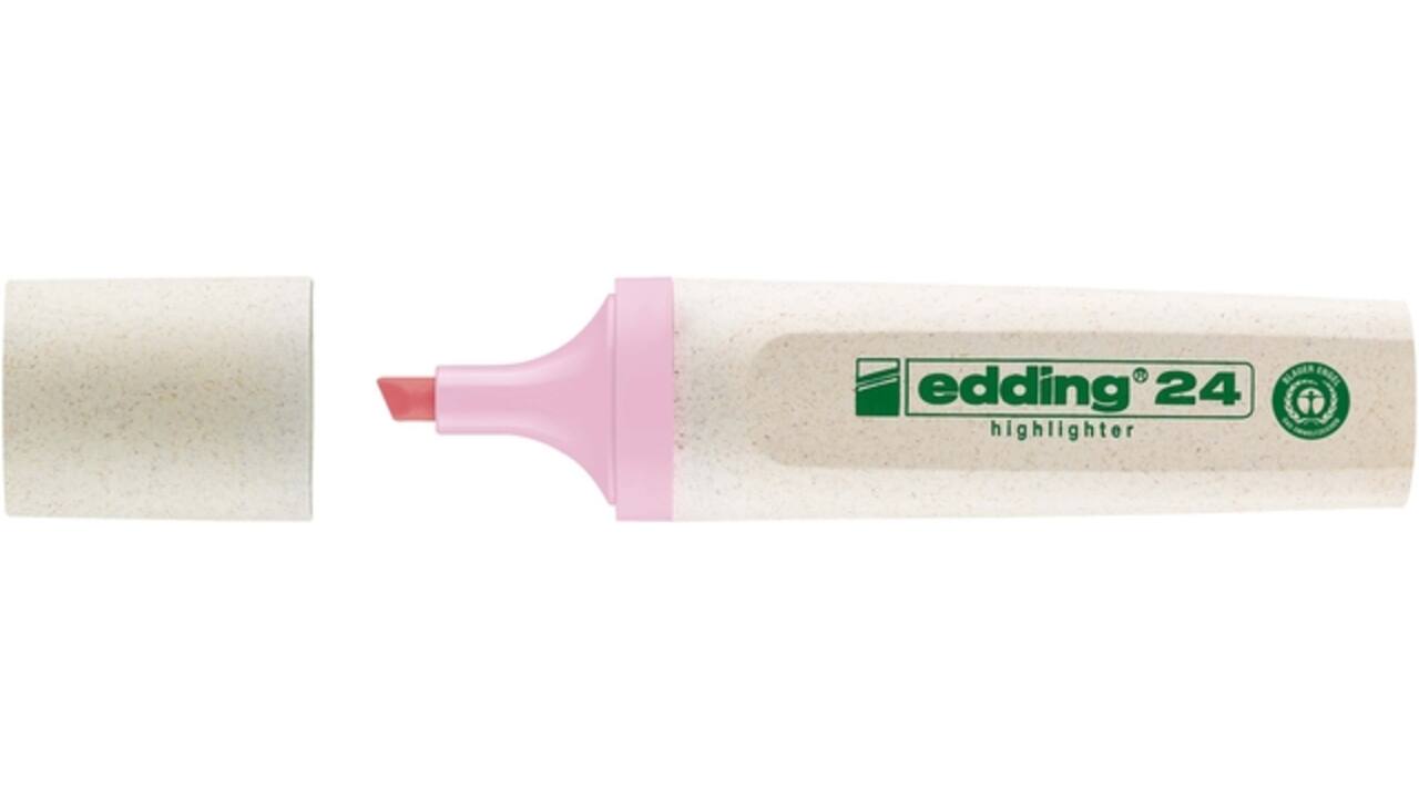 Markeerstift edding 24 EcoLine pastel roze