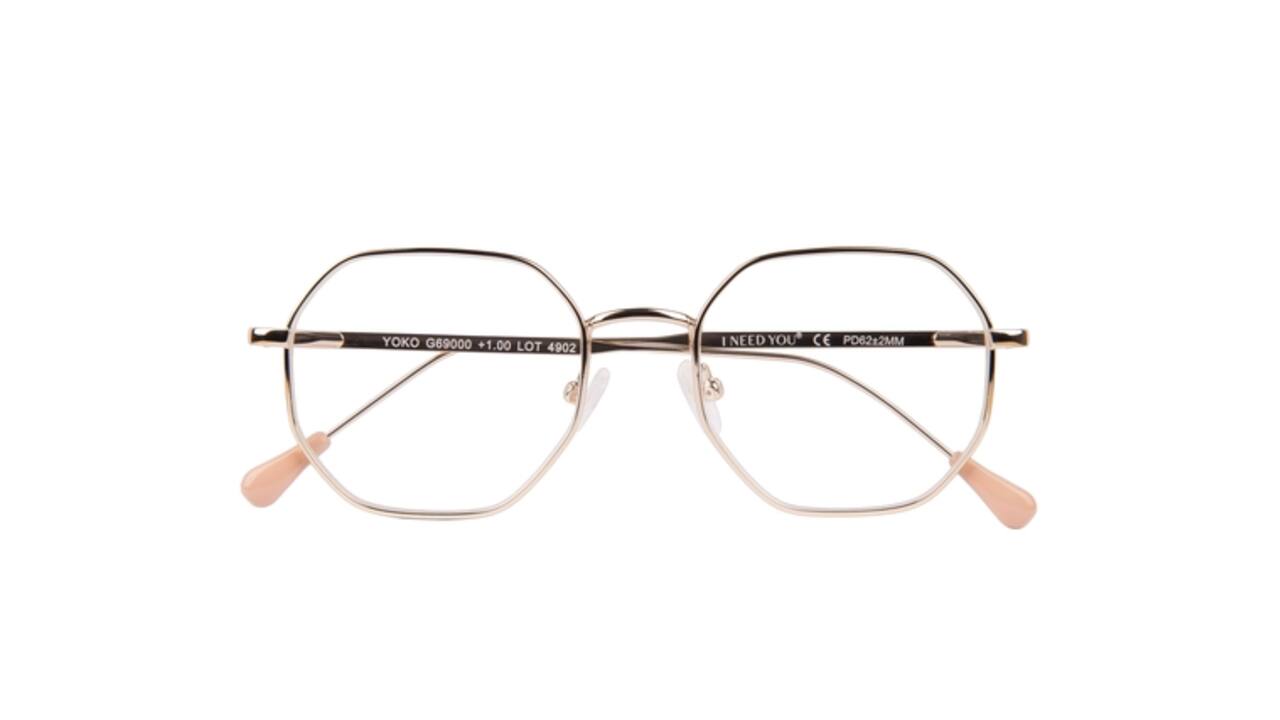 Leesbril I Need You +2.50 dpt Yoko goud