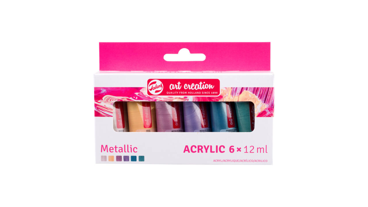 Acrylverf Talens Art Creation metallic assorti 6 tubes à 12ml