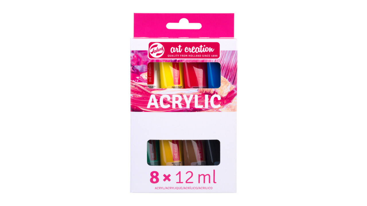 Acrylverf Talens Art Creation assorti 8 tubes à 12ml