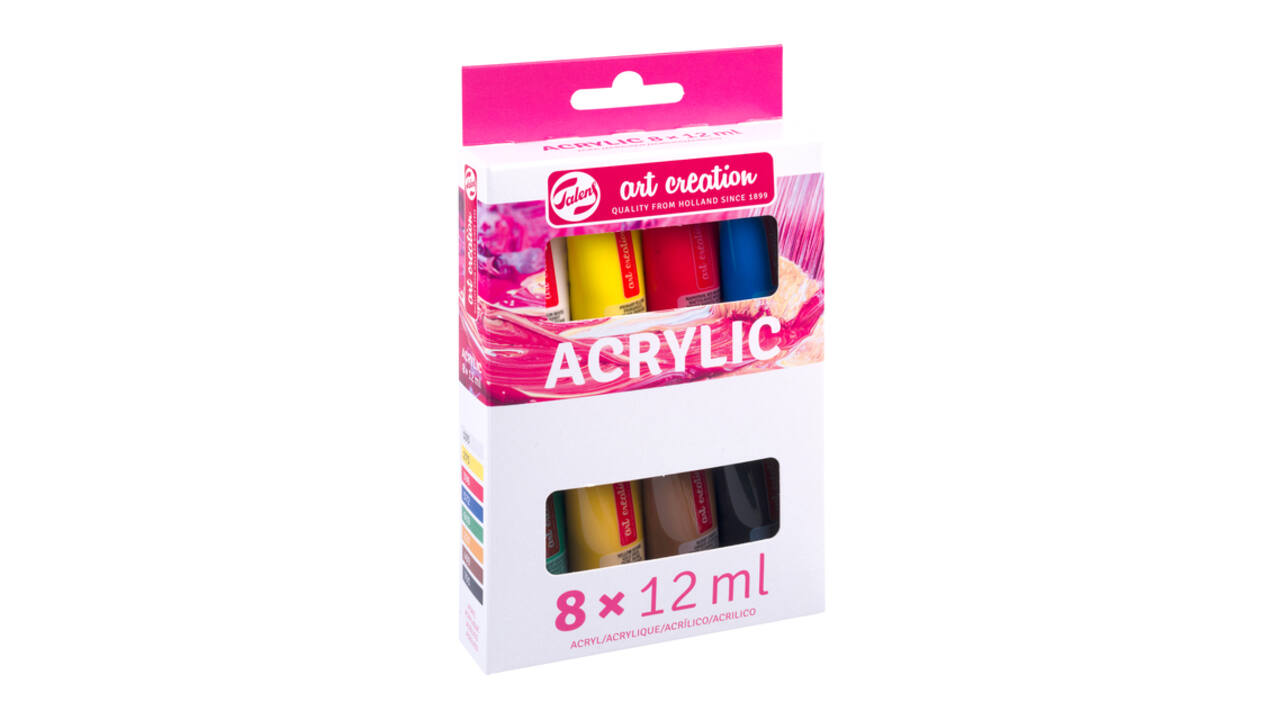 Acrylverf Talens Art Creation assorti 8 tubes à 12ml