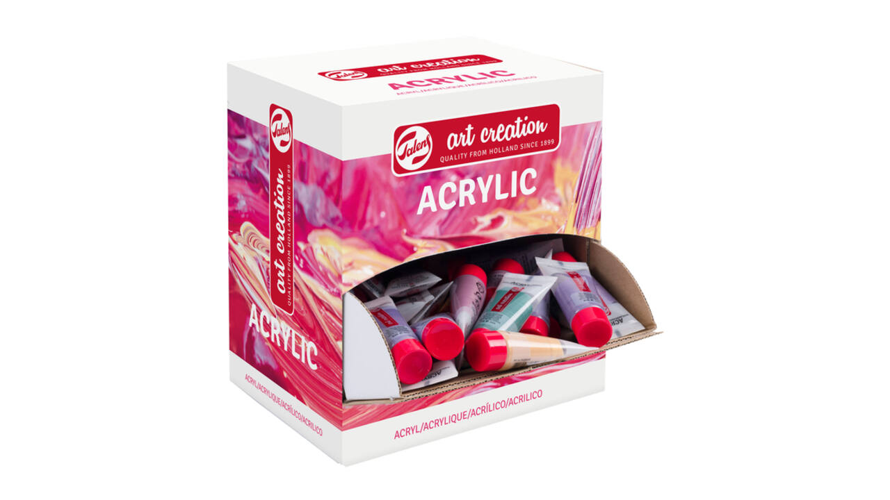 Acrylverf Talens Art Creation Pastel 12ml dispenser 100 stuks assorti